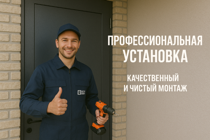 Установка входных дверей